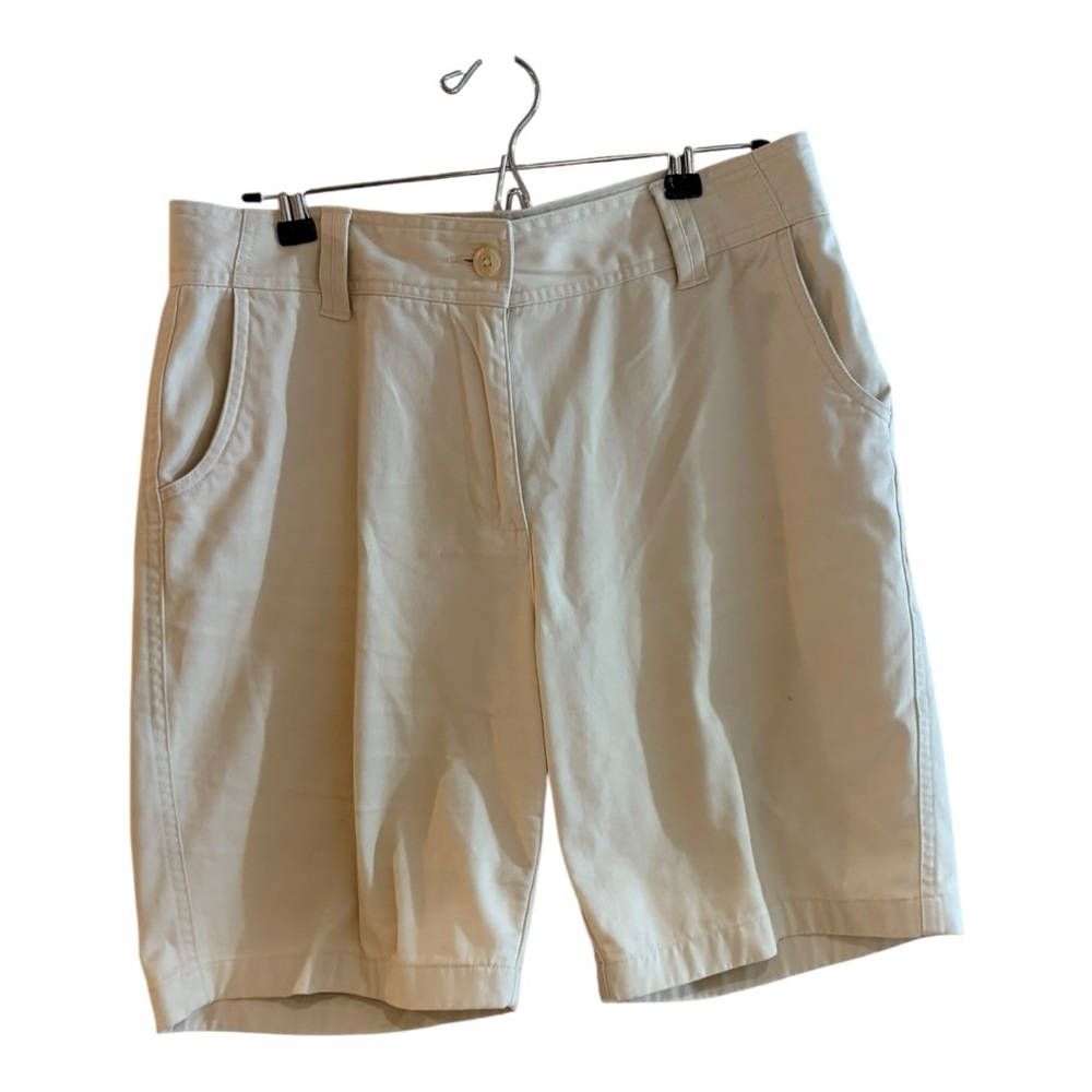 Basic Editions Classic Fit Women's Light Tan Shorts - Picture 2 of 4